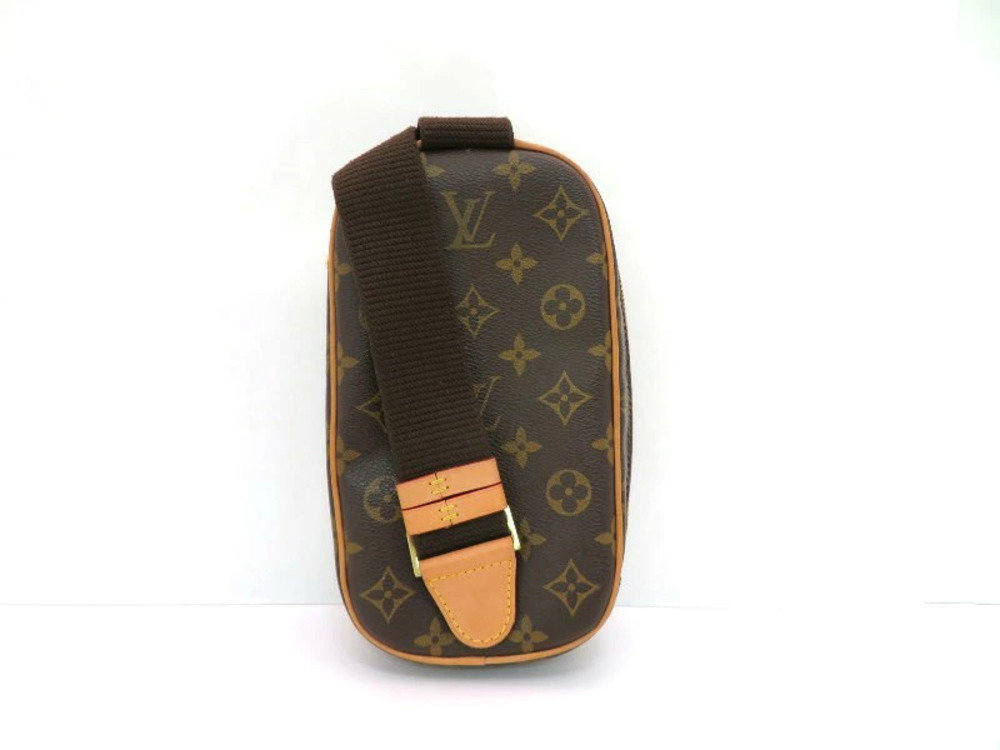 Louis Vuitton Bag Pochette Monogram Shoulder Gange Brown